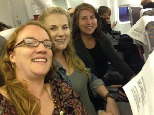 Girls on the go! Happy to get away for a couple days.