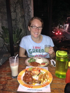 First Indonesian meal - each plate was about $1.50 and we tried several!