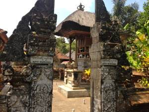 Each house compound has a temple for family ceremonies.